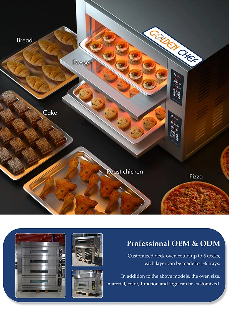 Kitchen Machine Oven 380V 1.8kw Economic Baking Oven Bread Rotary Pizza Oven Baguette Bakery Oven